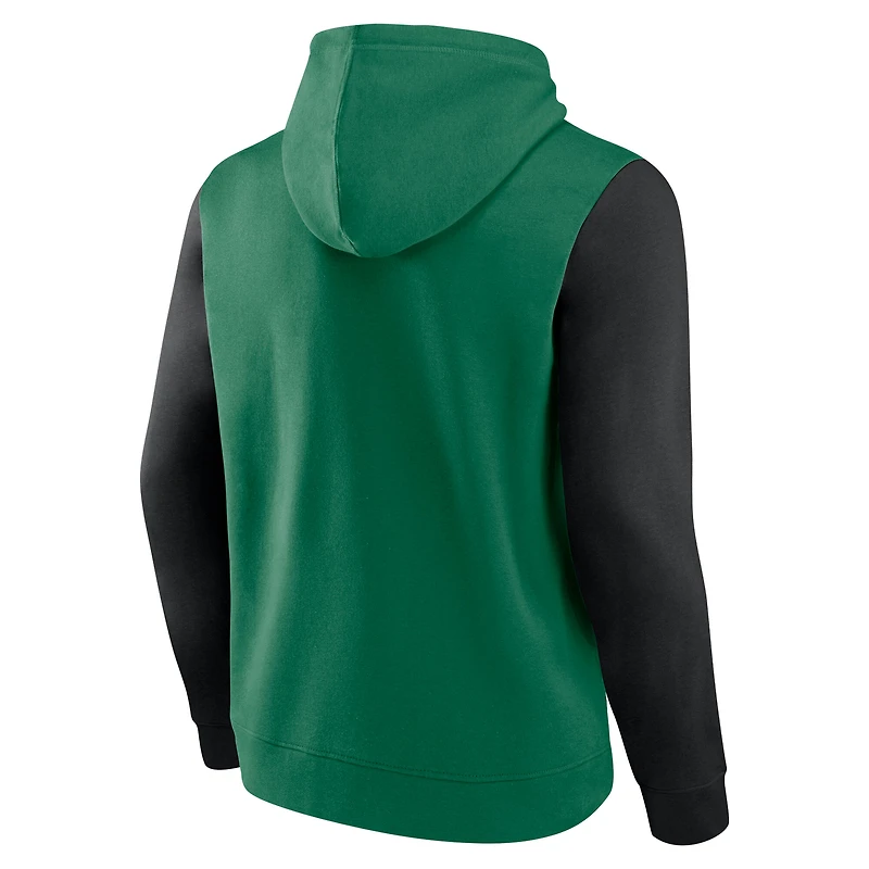 Men's Logo Athletic Kelly Green Dallas Stars Deliver Fleece Pullover Hoodie