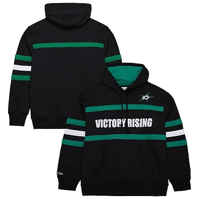 Sweat à capuche noir Mitchell & Ness pour homme avec slogan de l'entraîneur-chef des Dallas Stars