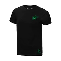 T-shirt noir Mitchell & Ness pour homme, Penalty Box 2.0, Dallas Stars