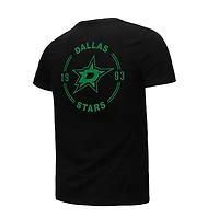 T-shirt noir Mitchell & Ness pour homme, Penalty Box 2.0, Dallas Stars