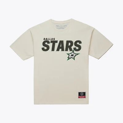 Men's Mitchell & Ness Cream Dallas Stars Core Plus T-Shirt
