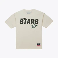 Men's Mitchell & Ness Cream Dallas Stars Core Plus T-Shirt