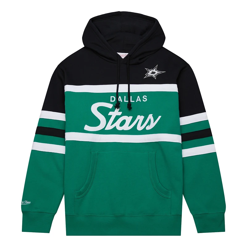 Sweat à capuche pour hommes Mitchell & Ness Kelly vert/noir Dallas Stars Head Coach