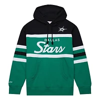 Sweat à capuche pour hommes Mitchell & Ness Kelly vert/noir Dallas Stars Head Coach