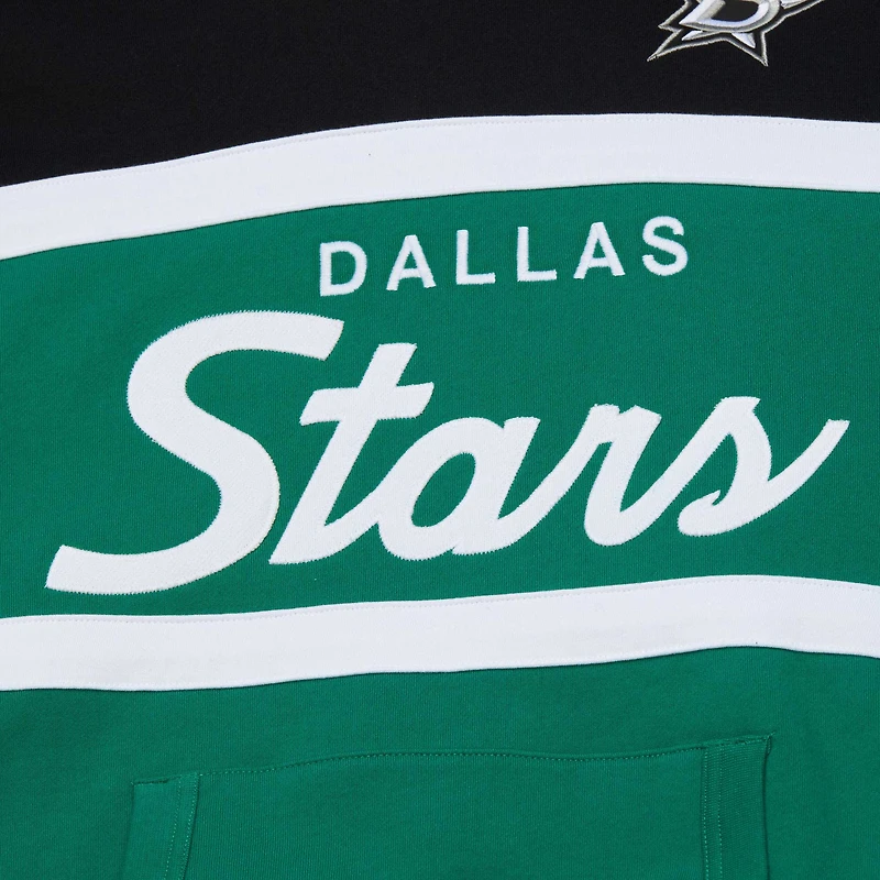 Sweat à capuche pour hommes Mitchell & Ness Kelly vert/noir Dallas Stars Head Coach