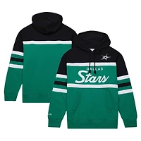 Sweat à capuche pour hommes Mitchell & Ness Kelly vert/noir Dallas Stars Head Coach