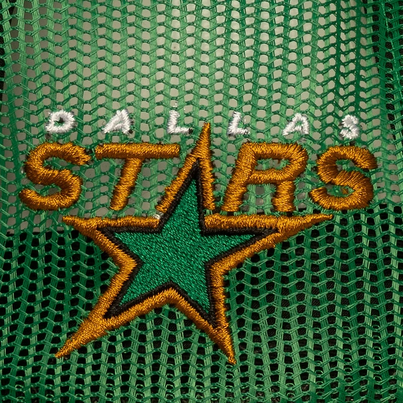 Casquette trucker ajustable Mitchell & Ness Kelly Green Dallas Stars Head Coach pour homme