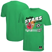 T-shirt vert Kelly Dallas Stars de Mitchell & Ness pour homme avec motif nourriture locale