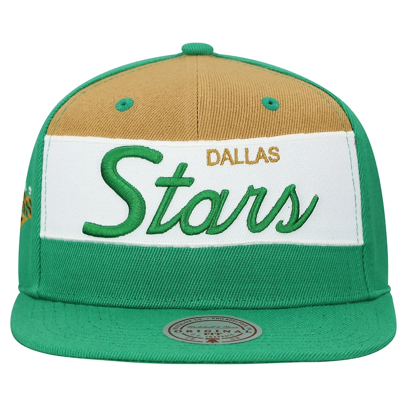 Casquette snapback Mitchell & Ness Kelly Green Dallas Stars pour homme