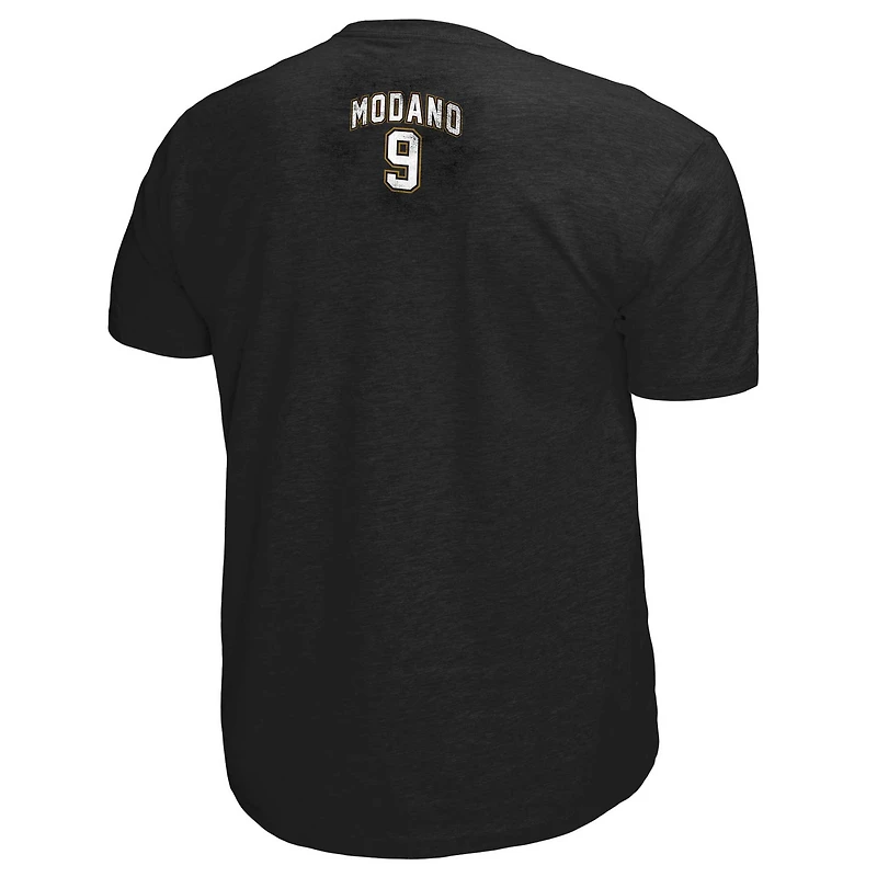 T-shirt noir avec nom et numéro des Stars de Dallas Mike Modano Mitchell & Ness pour hommes
