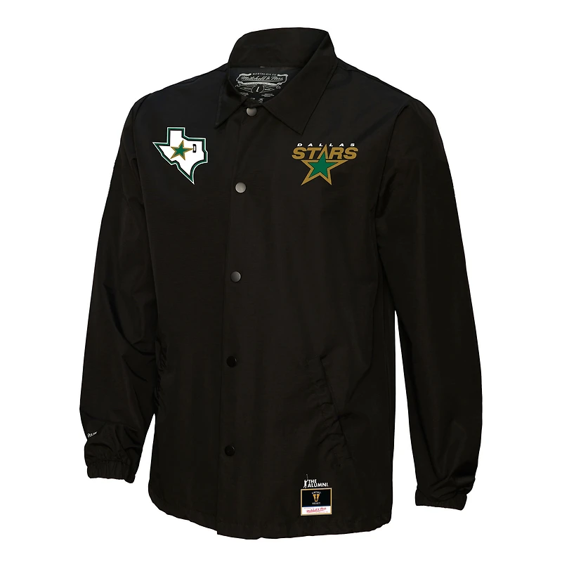 Veste noire Mitchell & Ness Mike Modano des Stars de Dallas avec nom et numéro pour hommes