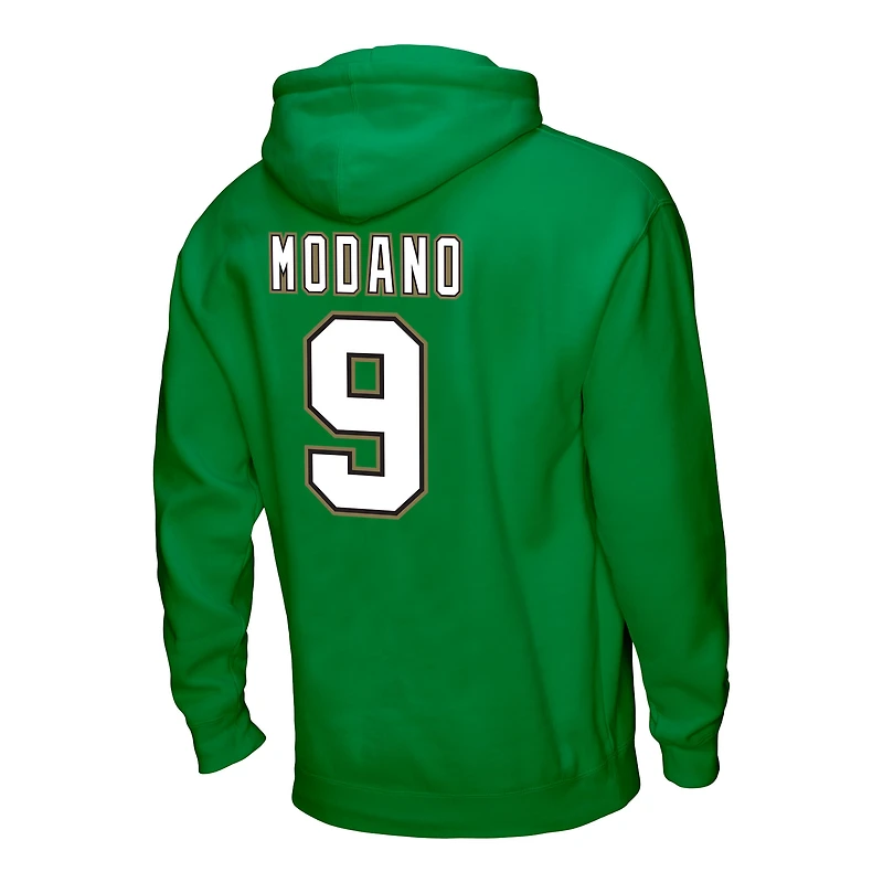 Mitchell & Ness Mike Modano Kelly Green Dallas Stars Nom et numéro Icône Pull à capuche