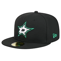 Men's New Era  Black Dallas Stars Core 59FIFTY Fitted Hat