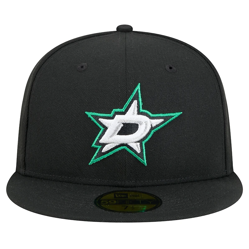 Casquette ajustée Core 59FIFTY Dallas Stars noire New Era pour homme