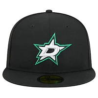 Casquette ajustée Core 59FIFTY Dallas Stars noire New Era pour homme