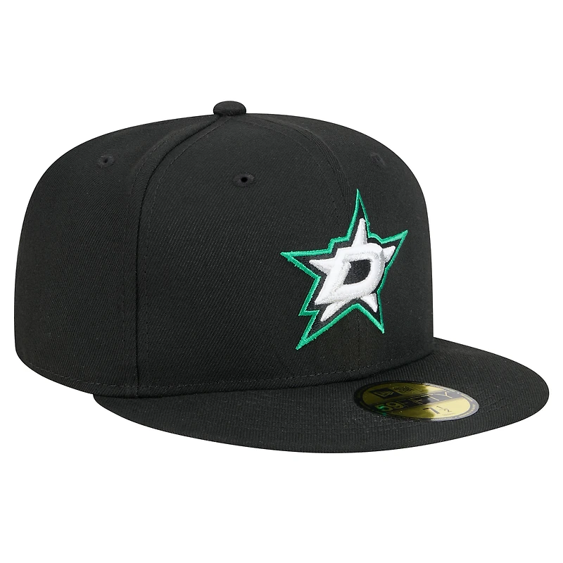 Men's New Era  Black Dallas Stars Core 59FIFTY Fitted Hat