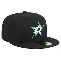 Men's New Era  Black Dallas Stars Core 59FIFTY Fitted Hat