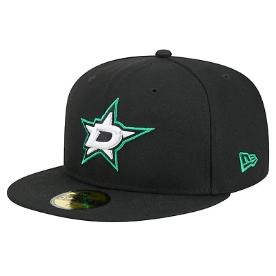 Casquette ajustée Core 59FIFTY Dallas Stars noire New Era pour homme