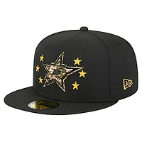 Men's New Era  Black Dallas Stars Military Appreciation Digital Camo 59FIFTY Fitted Hat