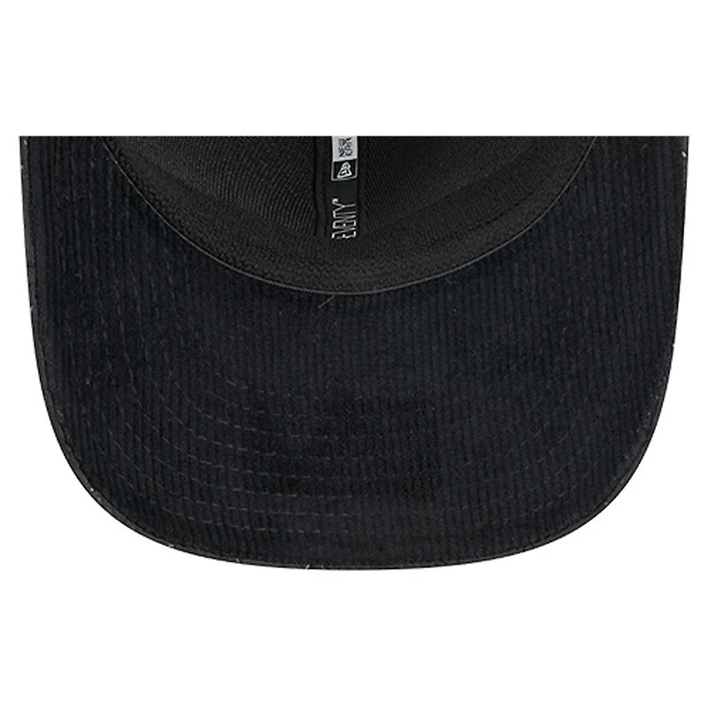 Men's New Era  Black Dallas Stars Quilted Nylon 9SEVENTY Adjustable Trucker Hat