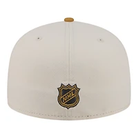 Men's New Era  Cream/Tan Dallas Stars Colorpack Two-Tone 59FIFTY Fitted Hat