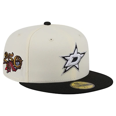 Men's New Era Cream Dallas Stars 250th Anniversary of the United States Two-Tone 59FIFTY Fitted Hat