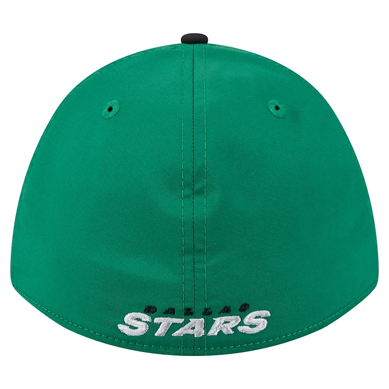 Men's New Era  Green/Black Dallas Stars 39THIRTY Two-Tone Featherweight M-Crown Flex Hat