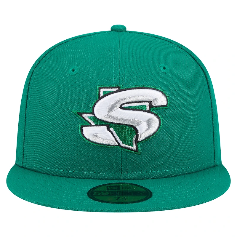 Casquette ajustée Deceptor 59FIFTY verte pour homme des Dallas Stars de New Era