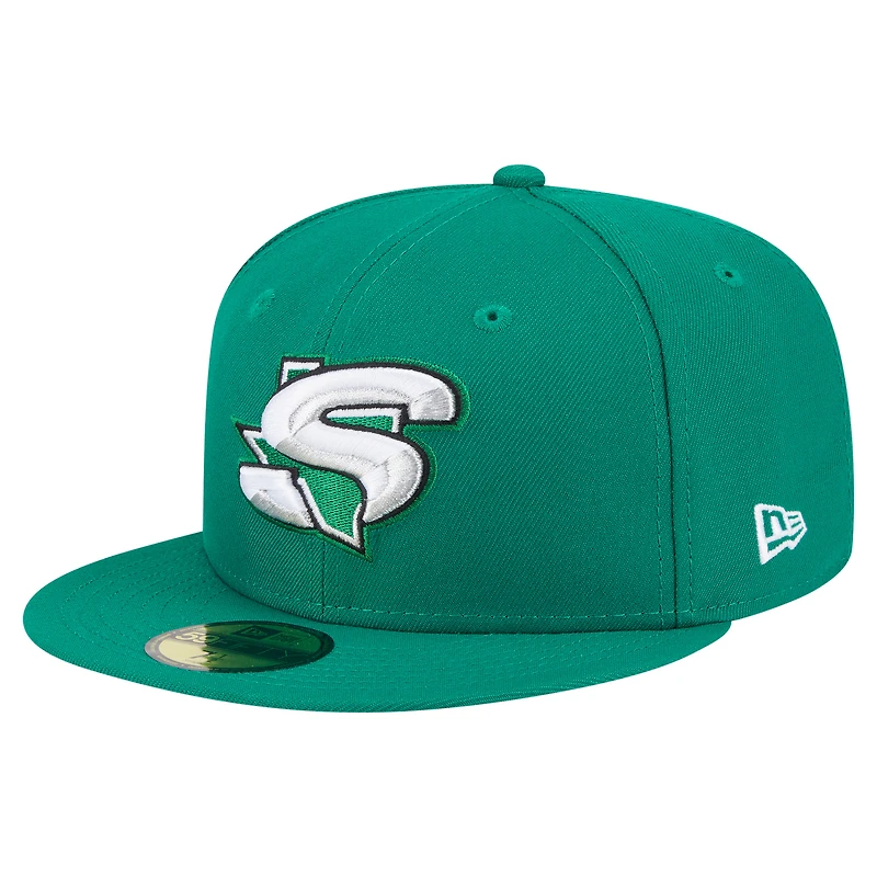 Casquette ajustée Deceptor 59FIFTY verte pour homme des Dallas Stars de New Era