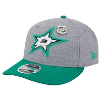 Casquette snapback basse 9FIFTY en pin vert Kelly/vert pour homme des Dallas Stars de New Era