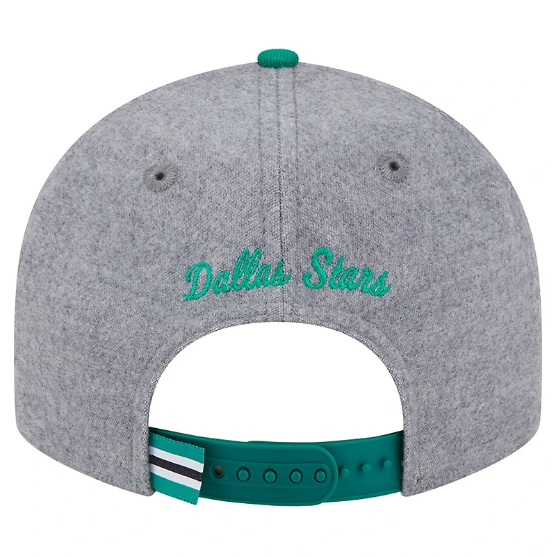 Men's New Era  Kelly Green/Green Dallas Stars Wool Pin Low Profile 9FIFTY Snapback Hat