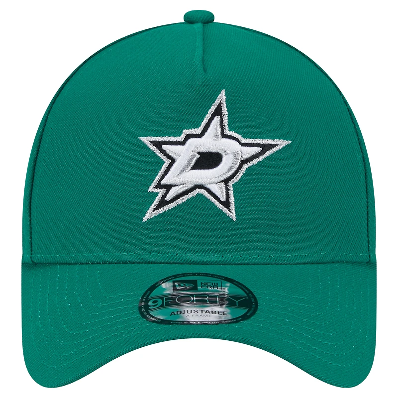 Casquette ajustable 9FORTY Core A-Frame Dallas Stars Kelly Green New Era pour homme