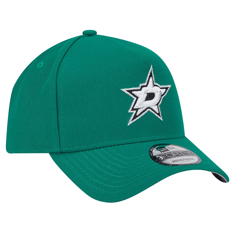 Casquette ajustable 9FORTY Core A-Frame Dallas Stars Kelly Green New Era pour homme