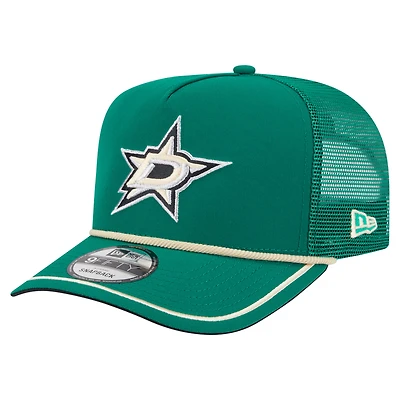 Casquette snapback 9FIFTY vintage en corde verte Kelly de New Era pour homme, Dallas Stars