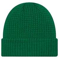 Men's New Era  Kelly Green Dallas Stars Waffle Cuffed Knit Hat