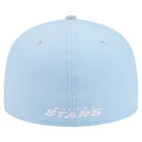 Men's New Era  Light Blue/Gray Dallas Stars Color Pack Two-Tone 59FIFTY Fitted Hat