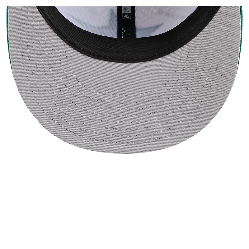 Casquette ajustée bicolore 59FIFTY New Era pour homme, blanc/vert Kelly, Dallas Stars Repeat