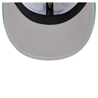 Casquette ajustée bicolore 59FIFTY New Era pour homme, blanc/vert Kelly, Dallas Stars Repeat