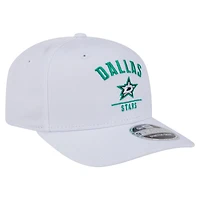 Casquette ajustable New Era blanche Dallas Stars Team Lockup Basic 9SEVENTY pour homme