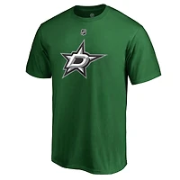 Men's Tyler Seguin Kelly Green Dallas Stars Team Authentic Stack Name & Number T-Shirt