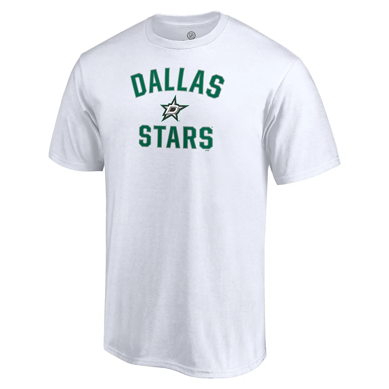 T-shirt blanc pour homme avec arche de la victoire des Dallas Stars