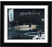 Mike Modano Dallas Stars Autographed 8" x 10" Jersey Retirement Night Photograph