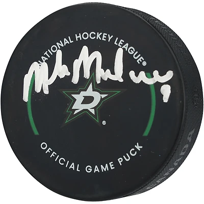 Mike Modano Dallas Stars Autographed Official Game Puck