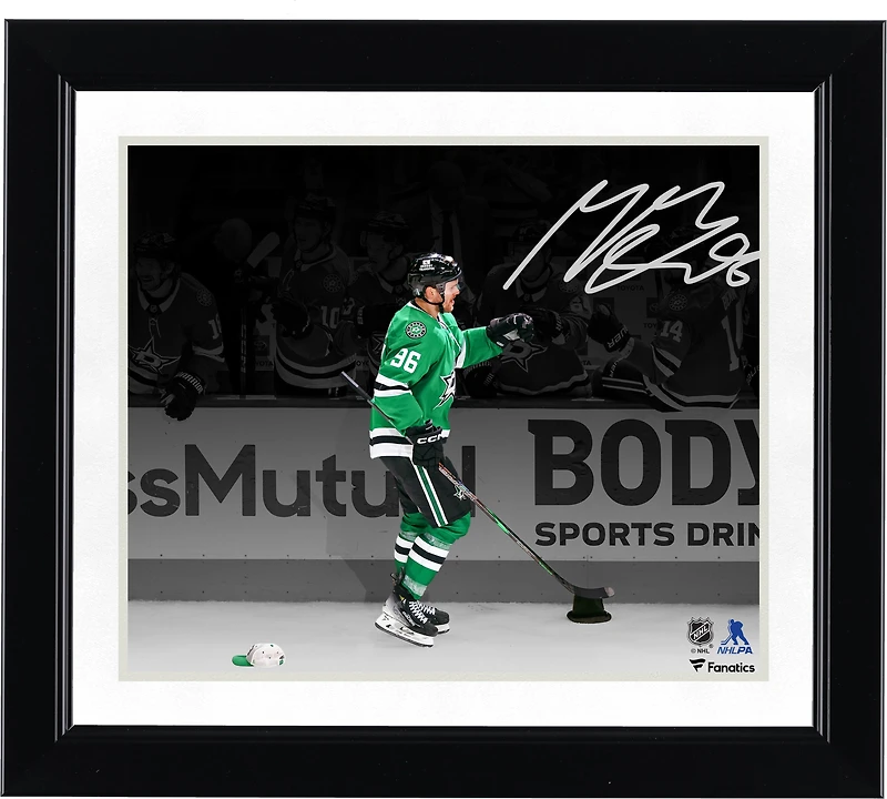 Mikko Rantanen Dallas Stars Autographed 8" x 10" 2025 Stanley Cup Playoffs First Round Game 7 Hat Trick Celebration Photograph