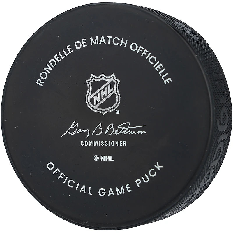 Rondelle de match officielle autographiée par Mikko Rantanen des Stars de Dallas avec inscription « The Moose »