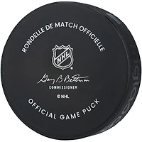 Rondelle de match officielle autographiée par Mikko Rantanen des Stars de Dallas avec inscription « The Moose »