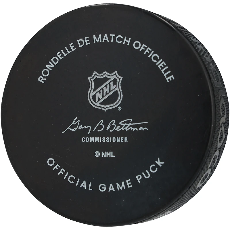 Rondelle de match officielle autographiée par Mikko Rantanen des Dallas Stars