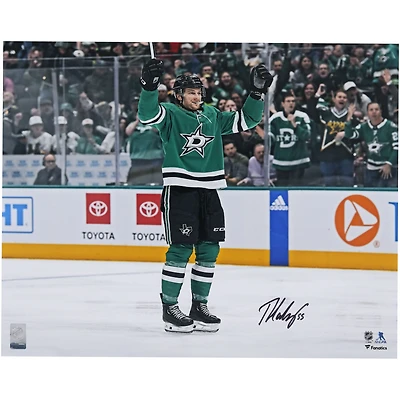 Thomas Harley Dallas Stars Autographed 16" x 20" Green Jersey Celebration Photograph