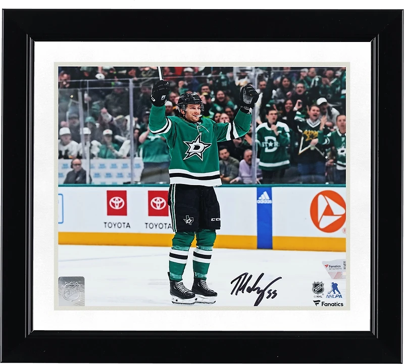 Thomas Harley Dallas Stars Autographed 8" x 10" Green Jersey Celebration Photograph