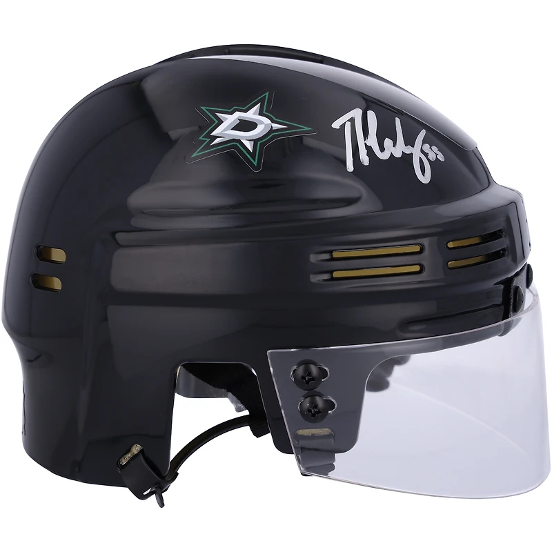 Casque mini noir autographié par Thomas Harley Dallas Stars
